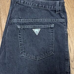 Vintage GUESS Men's Charcoal Jeans